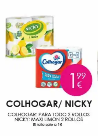 Colhogar nicky colhogar: para todo 2 roloos nicky : maxi limon 2 rollos