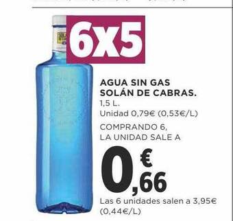 Supercor Exprés Agua sin gas solán de cabras oferta