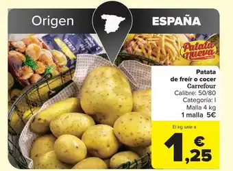 Carrefour Patata de freir o cocer oferta