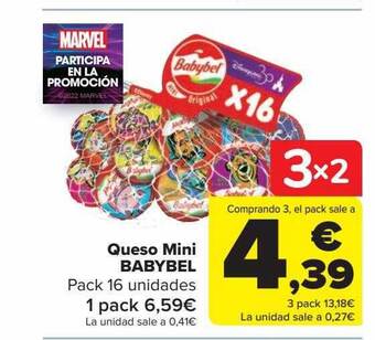 Carrefour Queso mini babybel oferta