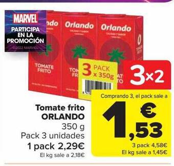 Carrefour Tomate frito orlando oferta