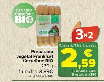 Carrefour Preparado vegetal frankfurt carrefour bio oferta