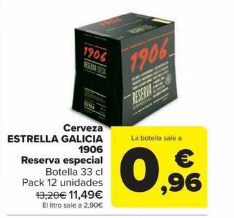 Carrefour Cerveza estrella galicia 1906 reserva especial oferta