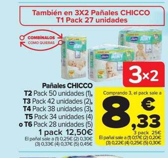 Carrefour Pañales chicco oferta