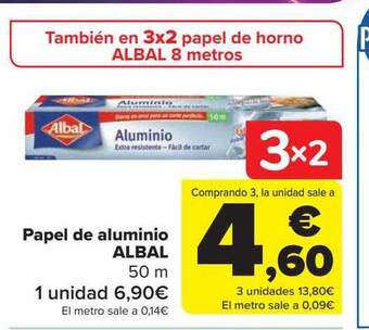 Carrefour Papel de aluminio albal oferta
