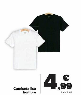 Carrefour Camiseta lisa hombre oferta