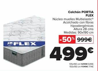 Carrefour Colchón portia flex oferta