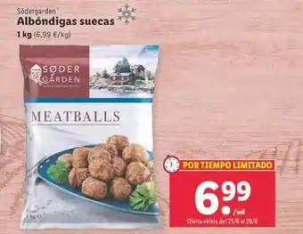 Lidl Södergarden albóndigas suecas oferta