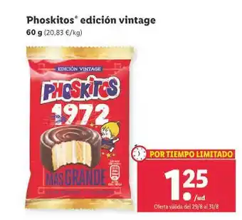 Lidl Phoskitos edición vintage oferta