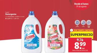 Lidl Formil detergente oferta