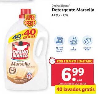 Lidl Omino bianco detergente marsella oferta