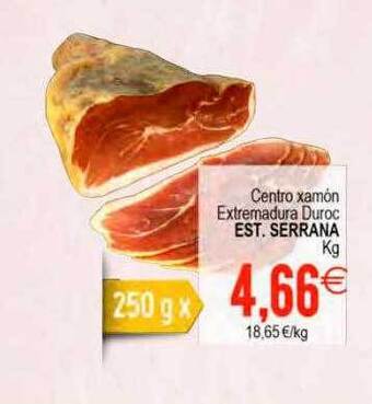 Plenus Supermercados Centro xamón extremadura duroc est serrana kg oferta