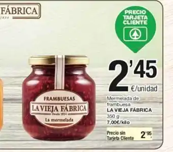 SPAR Mermelada de frambuesa la vieja fábrica oferta