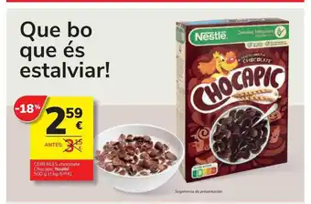 Supermercados Charter Cereales chocolate chocapic nestlé oferta