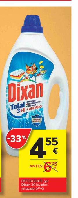 Supermercados Charter Detergente gel dixan oferta