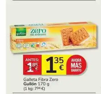 Supermercados Charter Galleta fibra zero gullón oferta