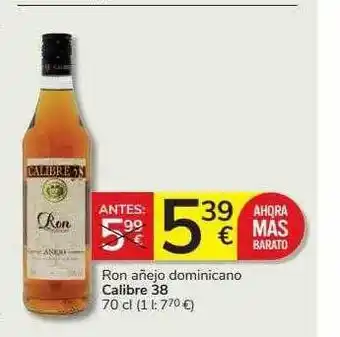 Supermercados Charter Ron añejo dominicano calibre 38 oferta