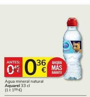 Supermercados Charter Agua mineral natural aquarel oferta