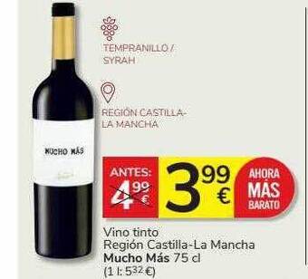 Supermercados Charter Vino tinto región castilla-la mancha mucho más oferta