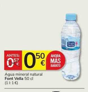 Supermercados Charter Agua mineral natural font vella oferta
