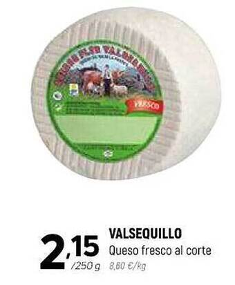 Coviran Valsequillo queso fresco al corte oferta
