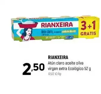 Coviran Rianxeira atún claro aceite oliva virgen extra ecológico oferta