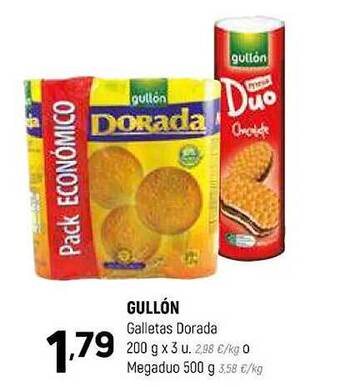 Coviran Gullón galletas dorada oferta