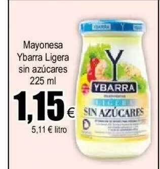 FROIZ Mayonesa ybarra ligera sin azúcares oferta