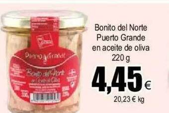 FROIZ Bonito del norte puerto grande en aceite de oliva oferta
