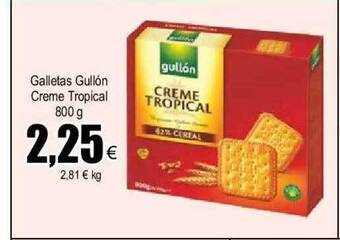 FROIZ Galletas gullón creme tropical oferta