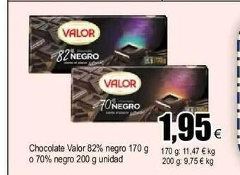FROIZ Chocolate valor 82% negro o 70% negro oferta