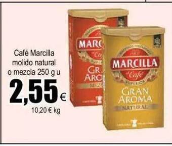 FROIZ Café marcilla molido natural o mezcla oferta