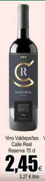 FROIZ Vino valdepeñas calle real reserva oferta