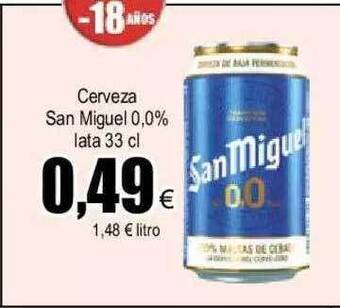 FROIZ Cerveza san miguel 0.0% oferta