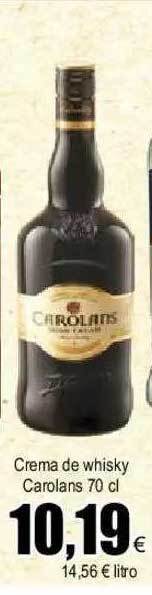 FROIZ Crema de whisky carolans oferta