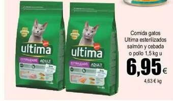 FROIZ Comida gatos ultima esterilizados salmón y cebada o pollo oferta