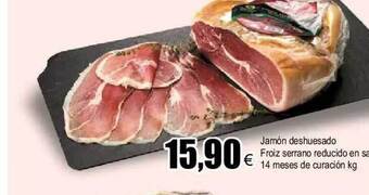 FROIZ Jamón deshuesado froiz serrano reducido en sal 14 meses de curación oferta