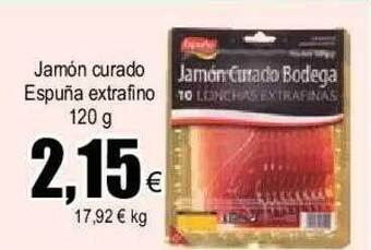 FROIZ Jamón curado espuna extrafino oferta