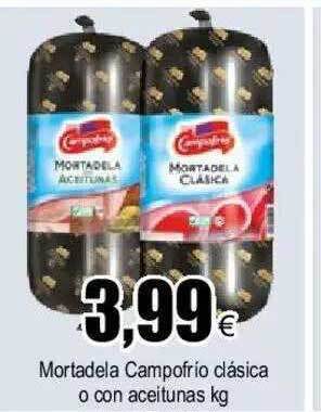 FROIZ Mortadela campofrio clásica o con aceitunas oferta
