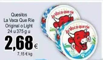 FROIZ Quesitos la vaca que rie original o light oferta