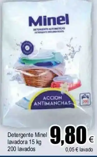 FROIZ Detergente minel lavadora 15 kg oferta