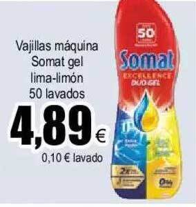 FROIZ Vajillas máquina somat gel lima-limón oferta