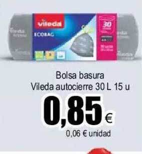 FROIZ Bolsa basura vileda autocierre oferta