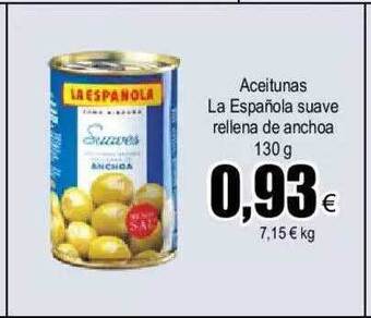 FROIZ Aceitunas la española suave rellena de anchoa oferta