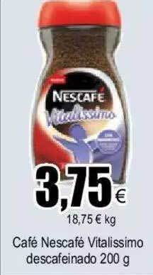 FROIZ Café nescafé vitalissimo descafeinado oferta