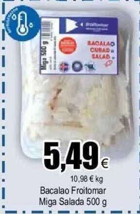 FROIZ Bacalao froitomar miga salada oferta
