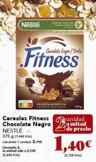Gadis Cereales fitness chocolate negro nestlé oferta