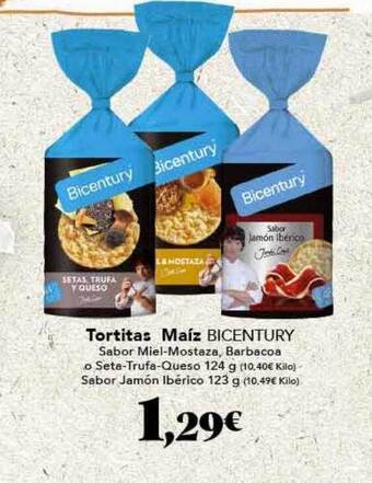 Gadis Tortitas maíz bicentury oferta