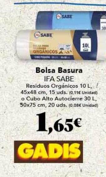 Gadis Bolsa basura ifa sabe oferta
