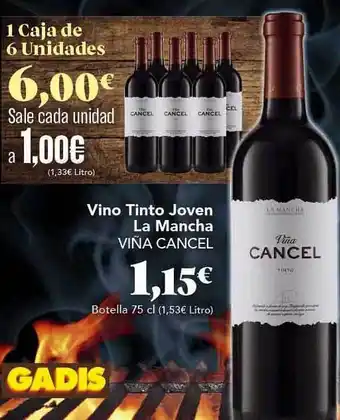 Gadis Vino tinto joven la mancha viña cancel oferta